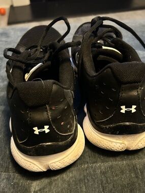 Under Armour Kids Black and White Athletic Sneakers